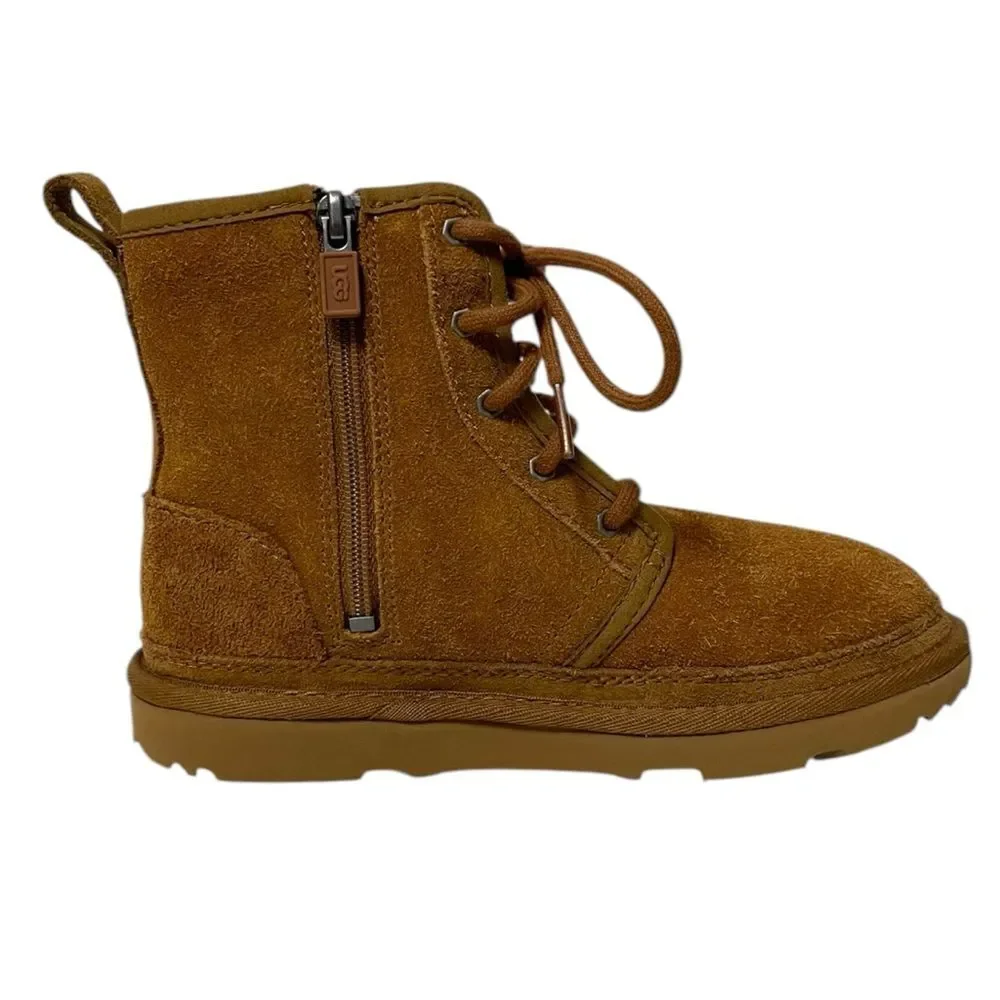 NWOT UGG Kid’s Neumel High Suede Sherpa Zip Chukka Boots 2Y